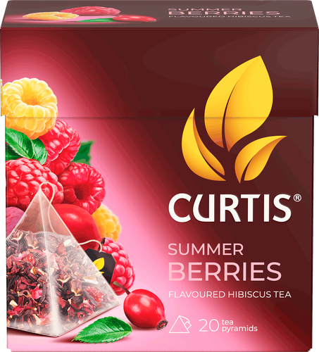 Напиток чайный CURTIS Summer Berries каркаде ароматизированный, 20пир, фотография