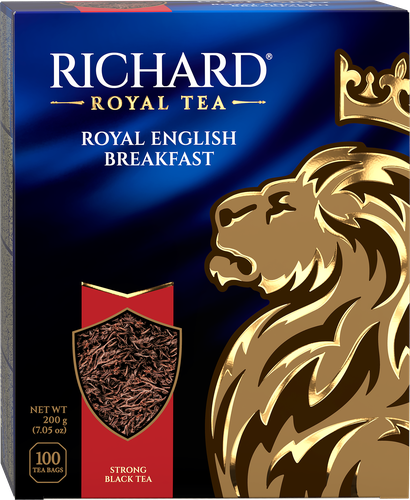 Чай черный RICHARD Royal English Breakfast байховый, 100пак, детальное фото