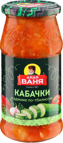 Кабачки в аджике ДЯДЯ ВАНЯ По-тбилисски, 460г, картинка
