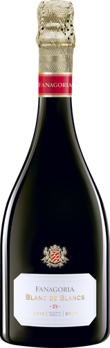 Вино игристое FANAGORIA Blanc de Blancs Российское выдержанное белое брют, 0.75л, изображение