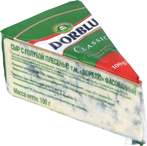 Сыр DORBLU с голубой плесенью 50%, без змж, 100г, изображение