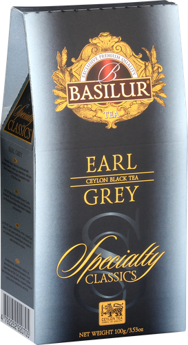 Чай черный BASILUR Избранная классика Earl Grey, листовой, 100г, крупный план