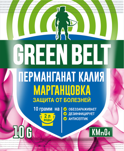 Перманганат калия ГРИН БЭЛТ, 10г, вид