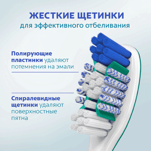 Зубная щетка COLGATE White Plus отбеливающая, жесткая, 1+1, 2шт, картинка