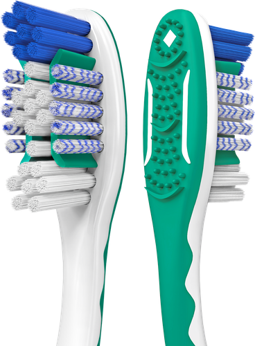 Зубная щетка COLGATE White Plus отбеливающая, жесткая, 1+1, 2шт, картинка