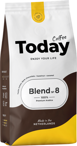 Кофе зерновой TODAY Blend №8, 800г, крупный план