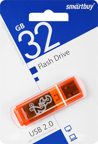 Флэш-диск SMARTBUY Glossy 32GB, детальное фото