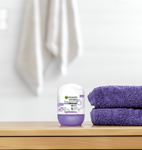 Дезодорант роликовый женский GARNIER Mineral Защита 6 Весенняя свежесть с очищающей морингой, 50мл, вид