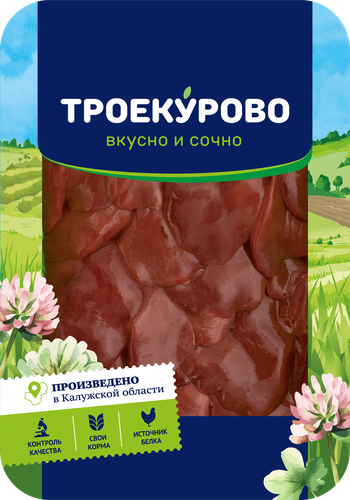 Печень куриная ТРОЕКУРОВО, 500г, фото