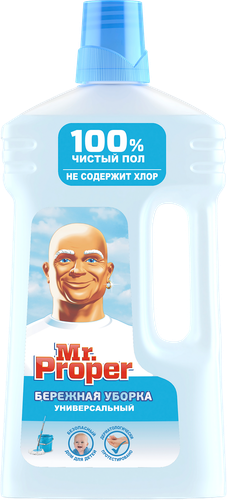 Средство для мытья полов и стен MR.PROPER Бережная уборка, 1л, крупный план