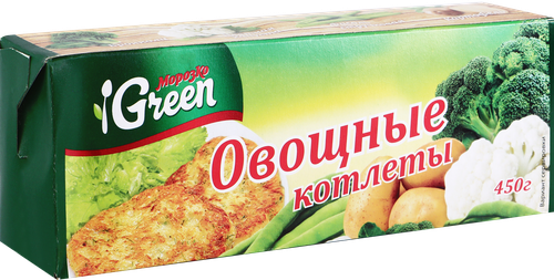 Котлеты овощные МОРОЗКО GREEN, 450г, картинка