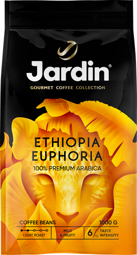 Кофе зерновой JARDIN Ethiopia Euphoria жареный, 1кг, изображение