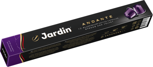 Кофе молотый в капсулах JARDIN Andante жареный, 10кап, изображение