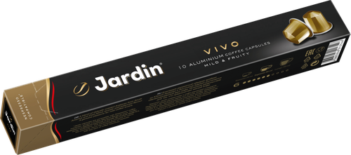 Кофе молотый в капсулах JARDIN Vivo жареный, 10кап, изображение