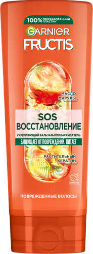 Бальзам для секущихся и очень поврежденных волос FRUCTIS SOS Восстановление укрепляющий, 387мл, картинка