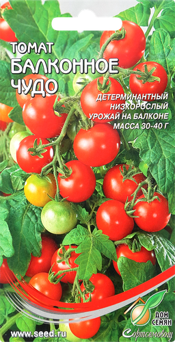 Семена ДОМ СЕМЯН Томат Балконное чудо, 0,12г, вид