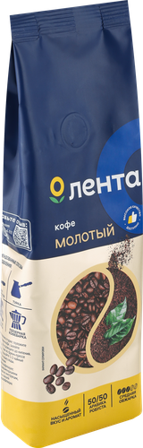 Кофе молотый ЛЕНТА натуральный жареный, 250г, фото