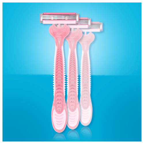 Станок для бритья женский одноразовый GILLETTE Venus Simply 3, 4шт, вид