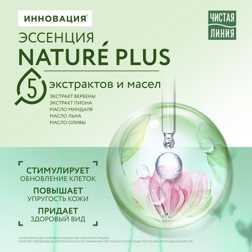 Маска тканевая для лица ЧИСТАЯ ЛИНИЯ увлажняющая, 25мл, детальное фото