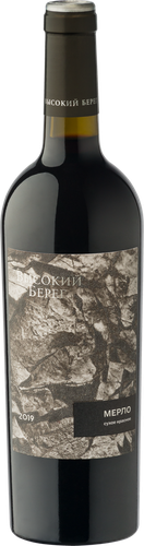 Вино ВЫСОКИЙ БЕРЕГ Мерло Кубань Российское красное сухое, 0.75л, фото