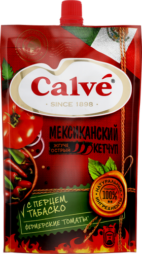 Кетчуп CALVE Мексиканский, 350г, вид