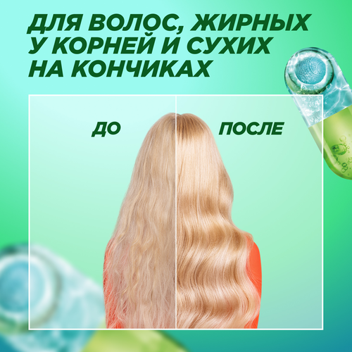 Шампунь для волос жирных у корней и сухих на кончиках FRUCTIS Кокосовый баланс, укрепляющий, 400мл, картинка