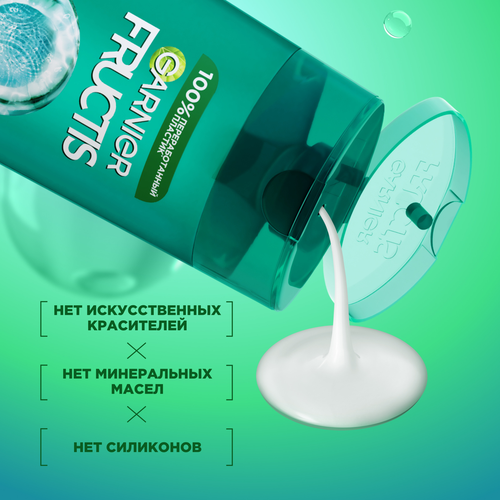 Шампунь для волос жирных у корней и сухих на кончиках FRUCTIS Кокосовый баланс, укрепляющий, 400мл, фото