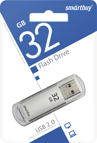 Флеш-диск SMARTBUY V-Cut 32GB металлический корпус, изображение