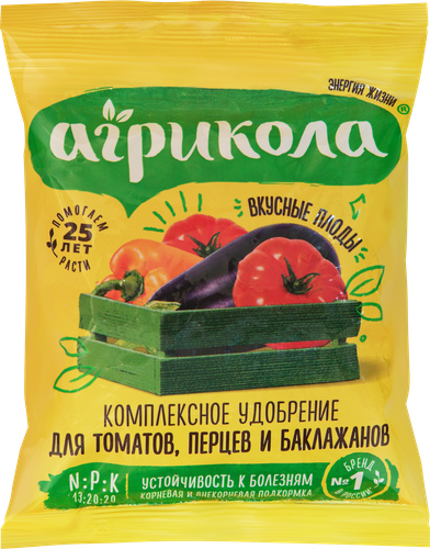 Удобрение для томатов, перцев и баклажанов Агрикола 3, 50г, детальное фото