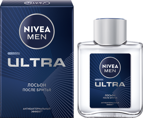 Лосьон после бритья NIVEA Men Ultra с антибактериальным эффектом, 100мл, картинка