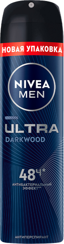 Антиперспирант-спрей мужской NIVEA Ultra Darkwood, 150мл, детальное фото