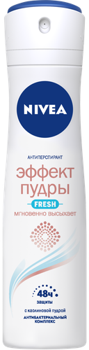 Дезодорант-спрей женский NIVEA Fresh Эффект Пудры, 150мл, изображение
