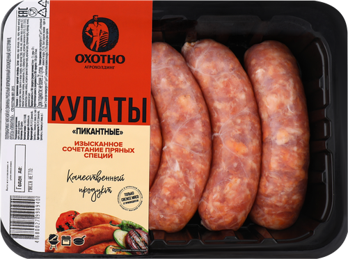 Купаты ОХОТНО Пикантные, 400г, изображение