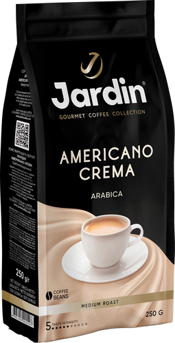 Кофе зерновой JARDIN Americano Crema жареный, 250г, картинка