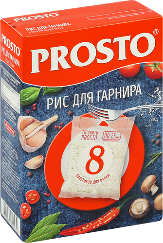 Рис для гарнира PROSTO в пакетиках, 8х62,5г, фотография