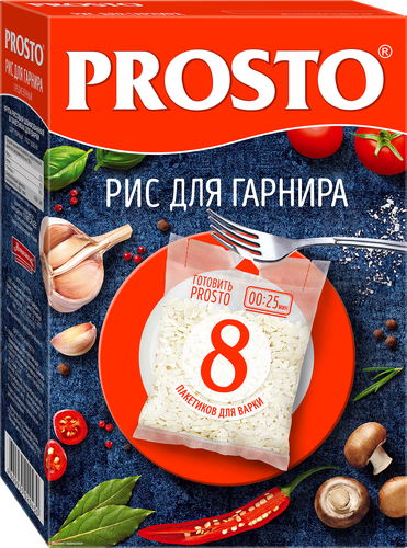 Рис для гарнира PROSTO в пакетиках, 8х62,5г, фотография