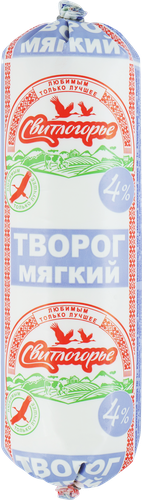 Творог мягкий СВИТЛОГОРЬЕ 4%, без змж, 400г, вид