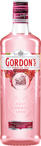 Джин GORDON'S Premium Pink с ароматом ягод 37,5%, 0.7л, крупный план