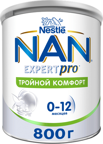 Смесь детская NAN Тройной комфорт, с рождения, 800г, вид