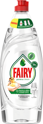 Средство для мытья посуды FAIRY Pure&Clean, 650мл, фото