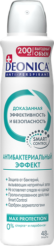 Антиперспирант-спрей женский DEONICA Антибактериальный эффект, 200мл, изображение