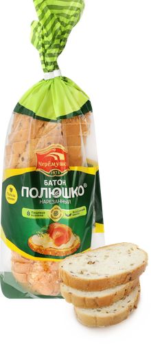 Батон ЧЕРЕМУШКИ Полюшко, в нарезке, 300г, фотография