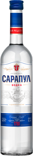 Водка САРАПУЛ 40%, 0.7л