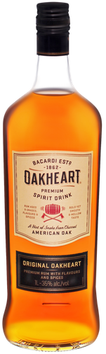 Напиток спиртной OAKHEART Original на основе рома, 35%, 1л, вид