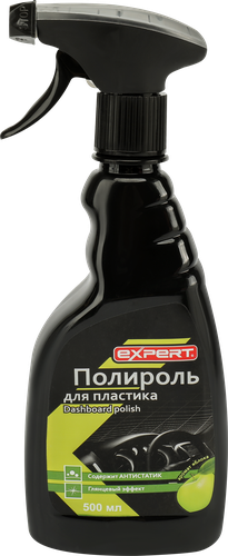 Полироль EXPERT для пластика яблоко/ваниль, 500мл, крупный план