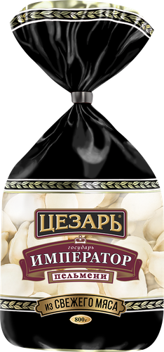 Пельмени ЦЕЗАРЬ государь Император, категория Б, 800г, вид