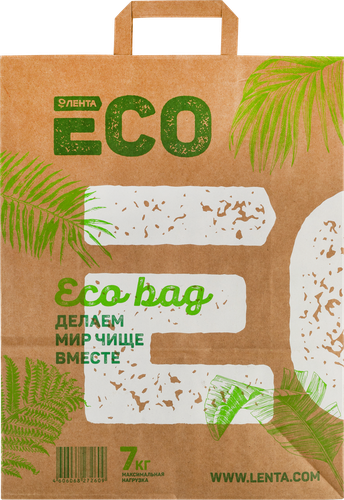 Пакет бумажный ЛЕНТА ECO, 7кг, фото