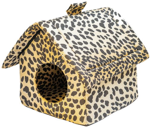 Дом для животных ЛЕНТА 35x35x38см микрофибра, складной, изображение