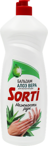 Жидкое средство для посуды SORTI с алое вера, 900г, фотография