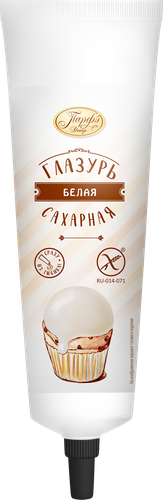 Глазурь сахарная ПАРФЭ Прямо из тюбика, белая, 120г, фотография